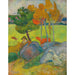 Reproduktion av målningen Liten Bretonmålning med gås - Paul Gauguin