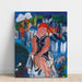 Reproduktion av målningen Liten badande vid Sainte-Adresse - Raoul Dufy