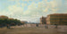 Vy av platsen vid Palatsplatsen, Sankt Petersburg - Petr Petrovich Vereshchagin — vy av konstverket