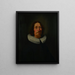 Portrait av en okänd man - Petrus Schotanus Sterringa — inramlat konstverk på väggen