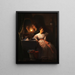 La lettre d'amour - Petrus van Schendel — inramlat konstverk på väggen