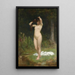 En skogsnymf - Philip Hermogenes Calderon — inramlat konstverk på väggen