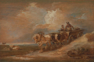 Philip James de Loutherbourg - Landscape with Horse and Oxen Cart.webp