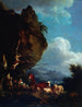 Landskap med herders - Philip James de Loutherbourg — vy av konstverket