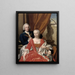 Berend van Iddekinge 1717-1801 med sin hustru Johanna Maria Sichterman 1726-1756 och deras son Jan Albert f. 1744 - Philip van Dijk — inramlat konstverk på väggen