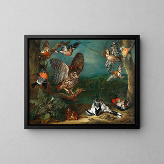 Philipp Ferdinand de Hamilton - An owl and other birds.webp