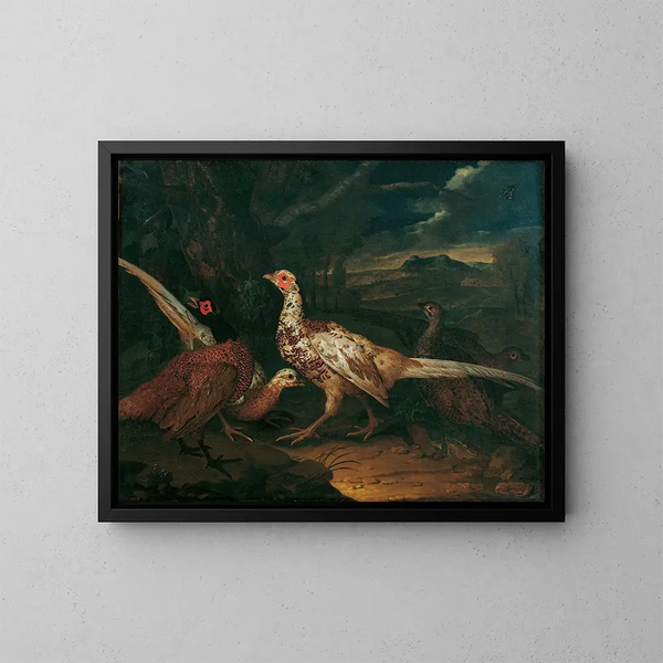 Fasan - Philipp Ferdinand de Hamilton — inramlat konstverk på väggen