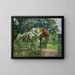 Rosenlaube dans le jardin de Richter - Philipp Franck — inramlat konstverk på väggen
