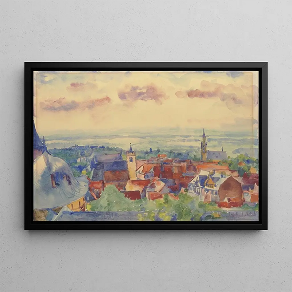 Vue de Kronberg - Philipp Franck — inramlat konstverk på väggen