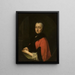 Portrait av grevinnan Anna Francesca Theresa - Philipp Haller — inramlat konstverk på väggen