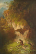 Le chasseur de papillons en montagne - Philipp Sporrer — vy av konstverket
