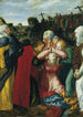 La Vierge Marie et les pleureuses à la Crucifixion - Philipp Uffenbach — vy av konstverket