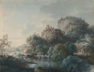 Les ruines du monastère d'Oybin dans les montagnes de Zittau - Philipp Veit — vy av konstverket