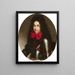 Porträtt av Louis XIV:s son - Philippe Vignon — inramlat konstverk på väggen