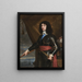 Portrait av kung Charles II av England - Philippe de Champaigne — inramlat konstverk på väggen