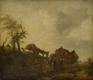 Philips Wouwerman - An Assault upon Travellers.webp