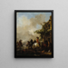 Halte de cavaliers - Philips Wouwerman — inramlat konstverk på väggen