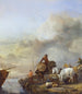 Att landa en båt - Philips Wouwerman — vy av konstverket