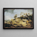 Banc de sable avec voyageurs - Philips Wouwerman — inramlat konstverk på väggen