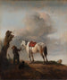 Le cheval gris - Philips Wouwerman — vy av konstverket