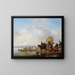 La Charrette de foin - Philips Wouwerman — inramlat konstverk på väggen