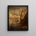 Le lieu de repos - Philips Wouwerman — inramlat konstverk på väggen