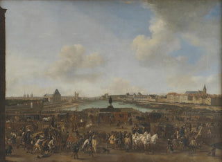 Philips Wouwerman - View of Paris seen from the Place Dauphine.webp