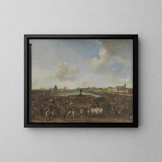 Philips Wouwerman - View of Paris seen from the Place Dauphine.webp