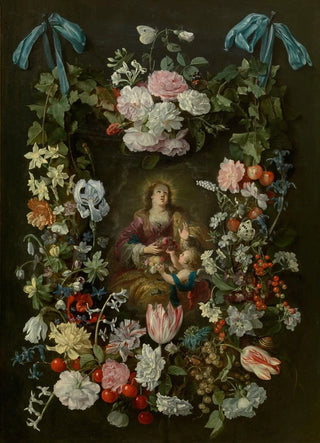 Philips de Marlier - Saint Dorothea Surrounded by a Garland of Flowers.webp