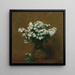 vita phlox i en vas - Henri Fantin-Latour — inramlat konstverk på väggen