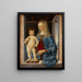 Vierge à l'Enfant - Piermatteo d'Amelia — inramlat konstverk på väggen