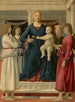 Vierge à l'Enfant trônant avec quatre anges - Piero della Francesca — vy av konstverket