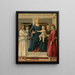 Vierge à l'Enfant trônant avec quatre anges - Piero della Francesca — inramlat konstverk på väggen