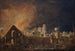 La Foire Saint-Germain under branden natt mellan den 16 och 17 mars 1762 - Pierre-Antoine Demachy — vy av konstverket