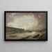 La Grande Galerie, le Pont-Neuf et l'île de la Cité vus du Pont Royal - Pierre-Antoine Demachy — inramlat konstverk på väggen