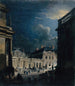 La Place du Palais-Royal au clair de lune - Pierre-Antoine Demachy — vy av konstverket
