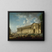 La colonnade du Louvre nouvellement dégagée - Pierre-Antoine Demachy — inramlat konstverk på väggen