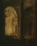 Le sarcophage de Jean - Jacques Rousseau exposé au Panthéon, 20 vendémiaire an III, 11 octobre 1794 - Pierre - Antoine Demachy — vy av konstverket