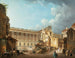 Le dégagement de la colonnade du Louvre lors de la démolition des ruines de l'Hôtel du Petit Bourbon - Pierre-Antoine Demachy — vy av konstverket
