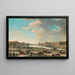 Vue de Paris prise de la place Dauphine - Pierre-Antoine Demachy — inramlat konstverk på väggen