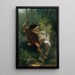 Le Printemps - Pierre-Auguste Cot — inramlat konstverk på väggen