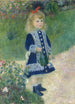 En liten flicka med en vattenslang - Pierre-Auguste Renoir — vy av konstverket