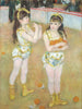 Akrobater vid Cirque Fernando Francisca och Angelina Wartenberg - Pierre-Auguste Renoir — vy av konstverket
