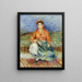 Algerisk flicka - Pierre-Auguste Renoir — inramlat konstverk på väggen