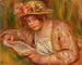 Andre en chapeau lisant - Pierre-Auguste Renoir — vy av konstverket