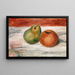 Äpple och Päron - Pierre-Auguste Renoir — inramlat konstverk på väggen