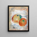Äpplen Pommes - Pierre-Auguste Renoir — inramlat konstverk på väggen