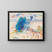Träd vid vattnet och segelbåt - Pierre-Auguste Renoir — inramlat konstverk på väggen