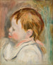 barnhuvud i profil vänster - Pierre - Auguste Renoir — vy av konstverket