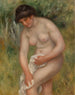 badande person torkar - Pierre-Auguste Renoir — vy av konstverket
